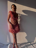 Coral dress