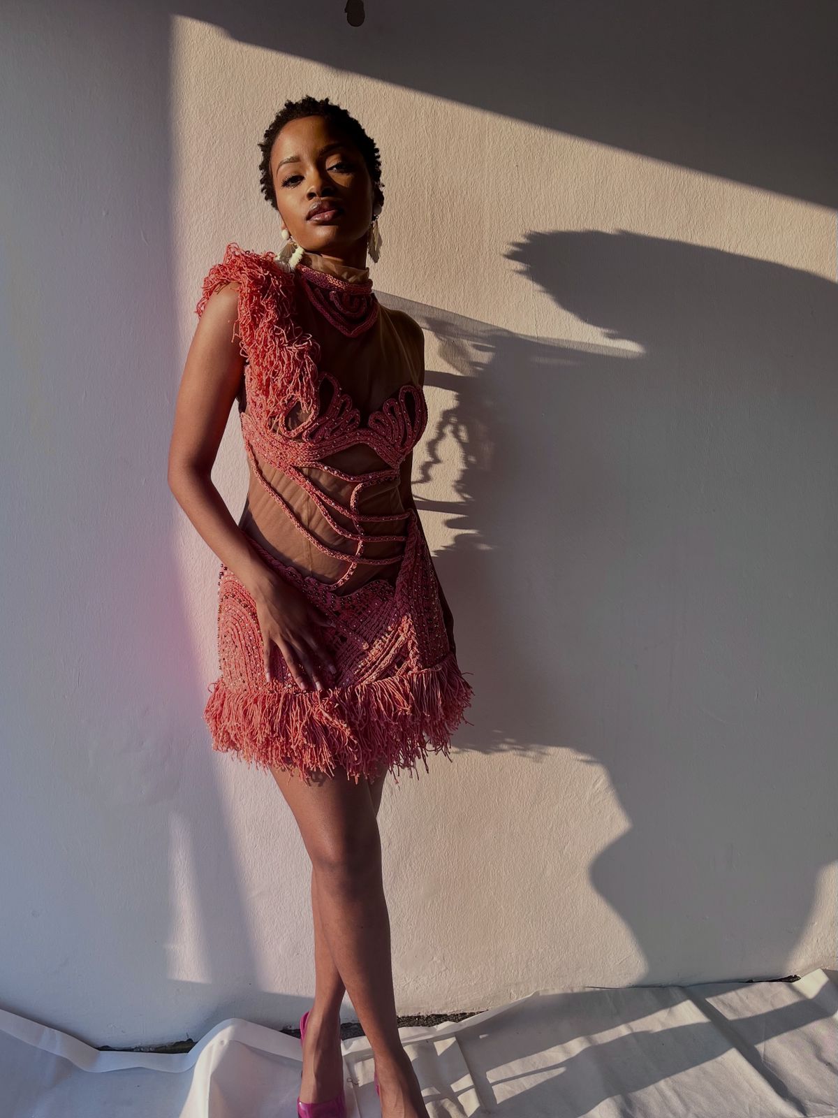 Coral dress